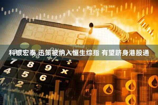 科银宏泰 迅策被纳入恒生综指 有望跻身港股通