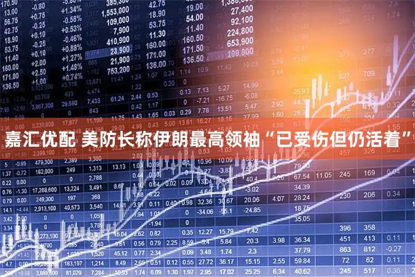 嘉汇优配 美防长称伊朗最高领袖“已受伤但仍活着”