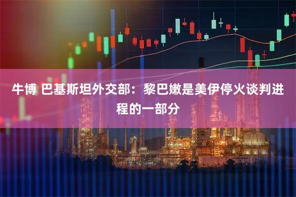 牛博 巴基斯坦外交部：黎巴嫩是美伊停火谈判进程的一部分