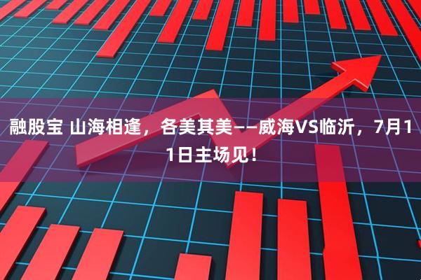 融股宝 山海相逢,各美其美——威海VS临沂,7月11日主场见!