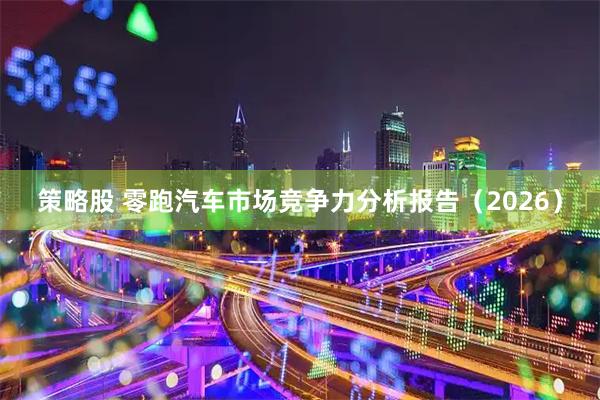 策略股 零跑汽车市场竞争力分析报告(2026)