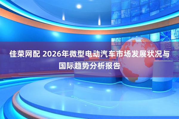 佳荣网配 2026年微型电动汽车市场发展状况与国际趋势分析报告