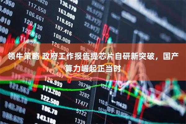 领牛策略 政府工作报告提芯片自研新突破,国产算力崛起正当时