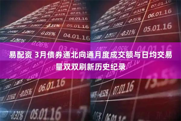 易配资 3月债券通北向通月度成交额与日均交易量双双刷新历史纪录